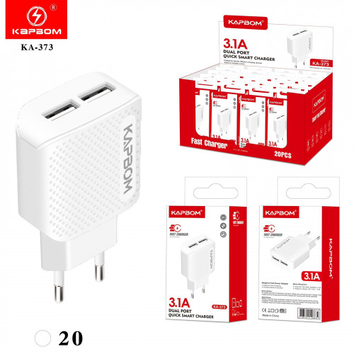 Fonte Carregadora 2 USB 3.1A (EMBALADO) Fonte Carregadora 2 USB 3.1A (EMBALADO)