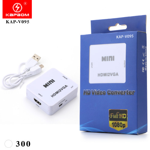 Mini Conversor HD Vídeo HDMI2VGA Mini Conversor HD Vídeo HDMI2VGA