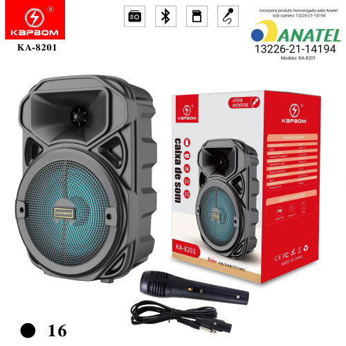Portátil Alto-Falante BT c/controle Portátil Alto-Falante BT c/controle