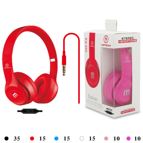 Headphone Dobrável com MIcrofone Headphone Dobrável com MIcrofone