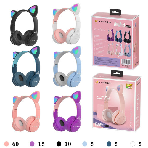 Fone de Ouvido Orelha Gatinho com Luzes Bluetooth Fone de Ouvido Orelha Gatinho com Luzes Bluetooth