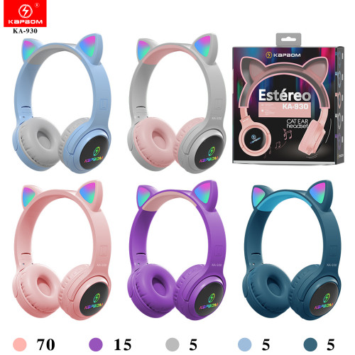 Fone de Ouvido Gatinho Estéreo Bluetooth Fone de Ouvido Gatinho Estéreo Bluetooth
