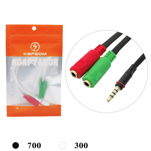 Cabo Adaptador Áudio e Fone(EMBALADO) Cabo Adaptador Áudio e Fone(EMBALADO)