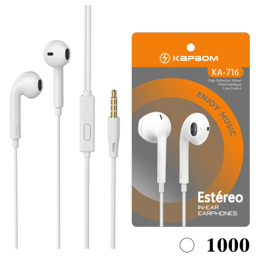 Fone de Ouvido com Fio e Microfone(EMBALADO) Fone de Ouvido com Fio e Microfone(EMBALADO)