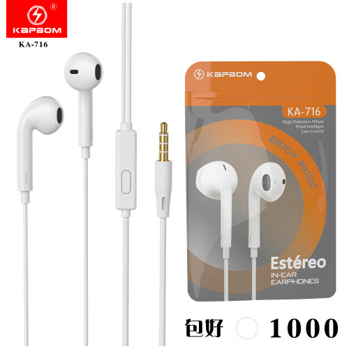 Fone de Ouvido com Fio e Microfone(EMBALADO)