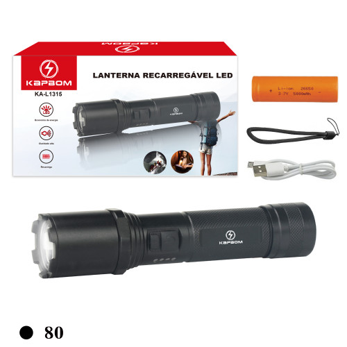 Lanterna Recarregável Led P80 Lanterna Recarregável Led P80
