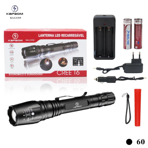 Lanterna Led Recarregável T6 Lanterna Led Recarregável T6