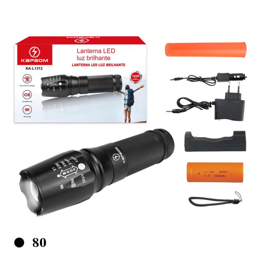 Lanterna LED Recarregável X900 Lanterna LED Recarregável X900