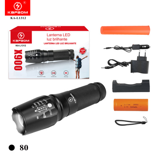 Lanterna LED Recarregável X900