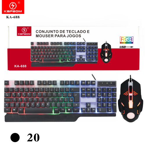 Teclado e Mouse Gamer com Led Teclado e Mouse Gamer com Led
