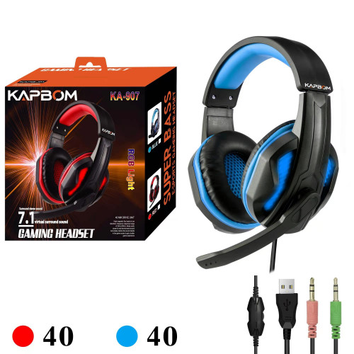 Fone de Ouvido Gamer com fio e microfone Fone de Ouvido Gamer com fio e microfone
