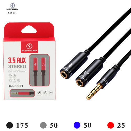 Cabo Adptador P2-Microfone e Fone Cabo Adptador P2-Microfone e Fone