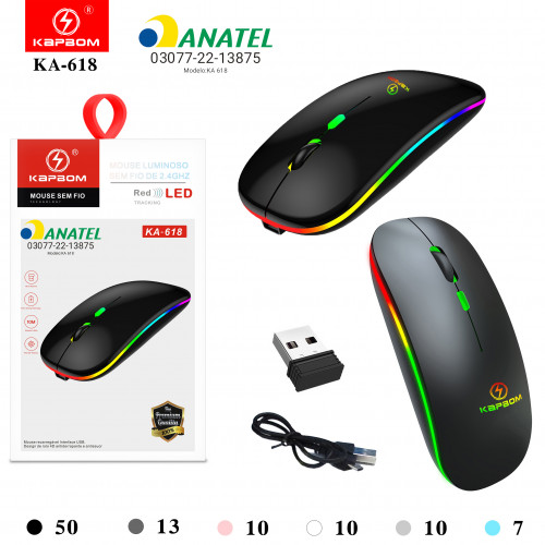 Mouse com led e recarregavel Mouse com led e recarregavel