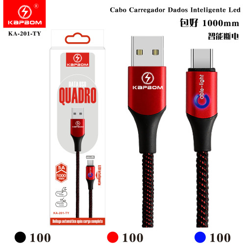 Cabo Carregador Dados Inteligente Led (POWER OFF) Cabo Carregador Dados Inteligente Led (POWER OFF)