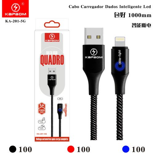 Cabo Carregador Dados Inteligente Led (POWER OFF) Cabo Carregador Dados Inteligente Led (POWER OFF)