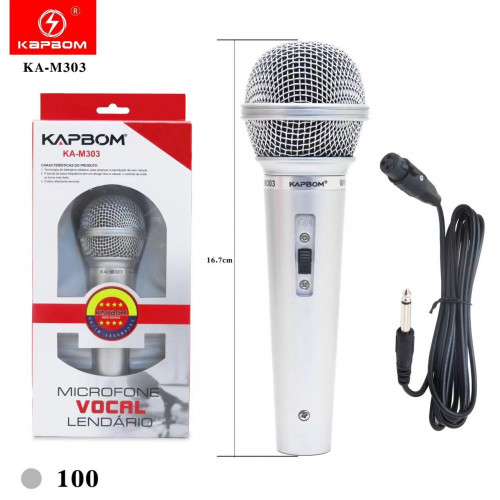 Microfone com fio Microfone com fio