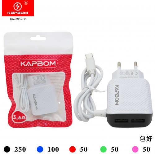 Carregador Type-C 2USB (EMBALADO) Carregador Type-C 2USB (EMBALADO)