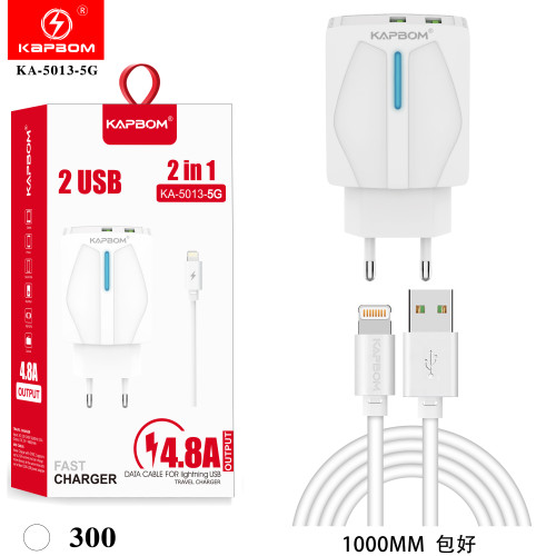 Carregador 4.8A 2USB IOS LED Carregador 4.8A 2USB IOS LED