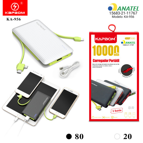 Carregador Portátil 10000mAh Carregador Portátil 10000mAh