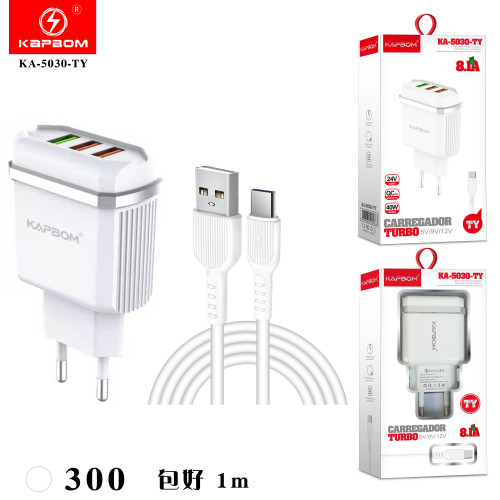 Carredor turbo 3USB QC 3.0 40w 8.1A TY-C Carredor turbo 3USB QC 3.0 40w 8.1A TY-C
