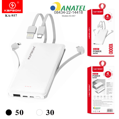 Power bank 10.000mAh 4em1 Power bank 10.000mAh 4em1